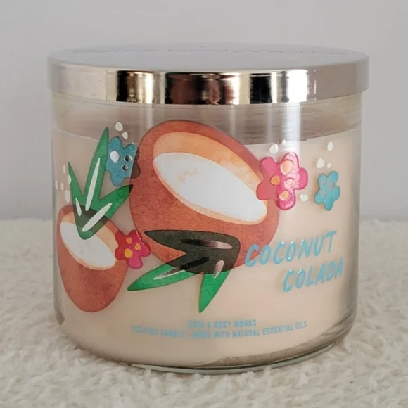 ⭕️SOLD⭕Bath & Body Works Sleigh Rides Snuggles Country Apple Mist Coconut Candle - Picture 6 of 8